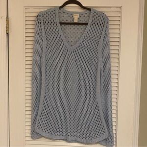 Chicos, size 3, blue sweater. New without tags.